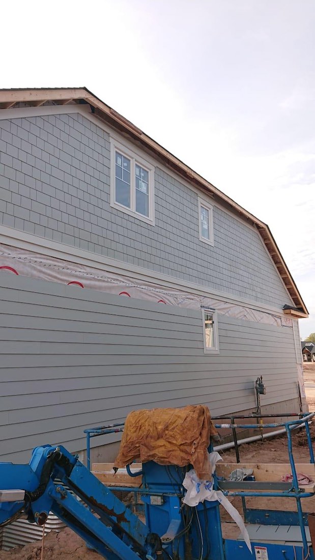 Siding installation on new build construction in the GTA
