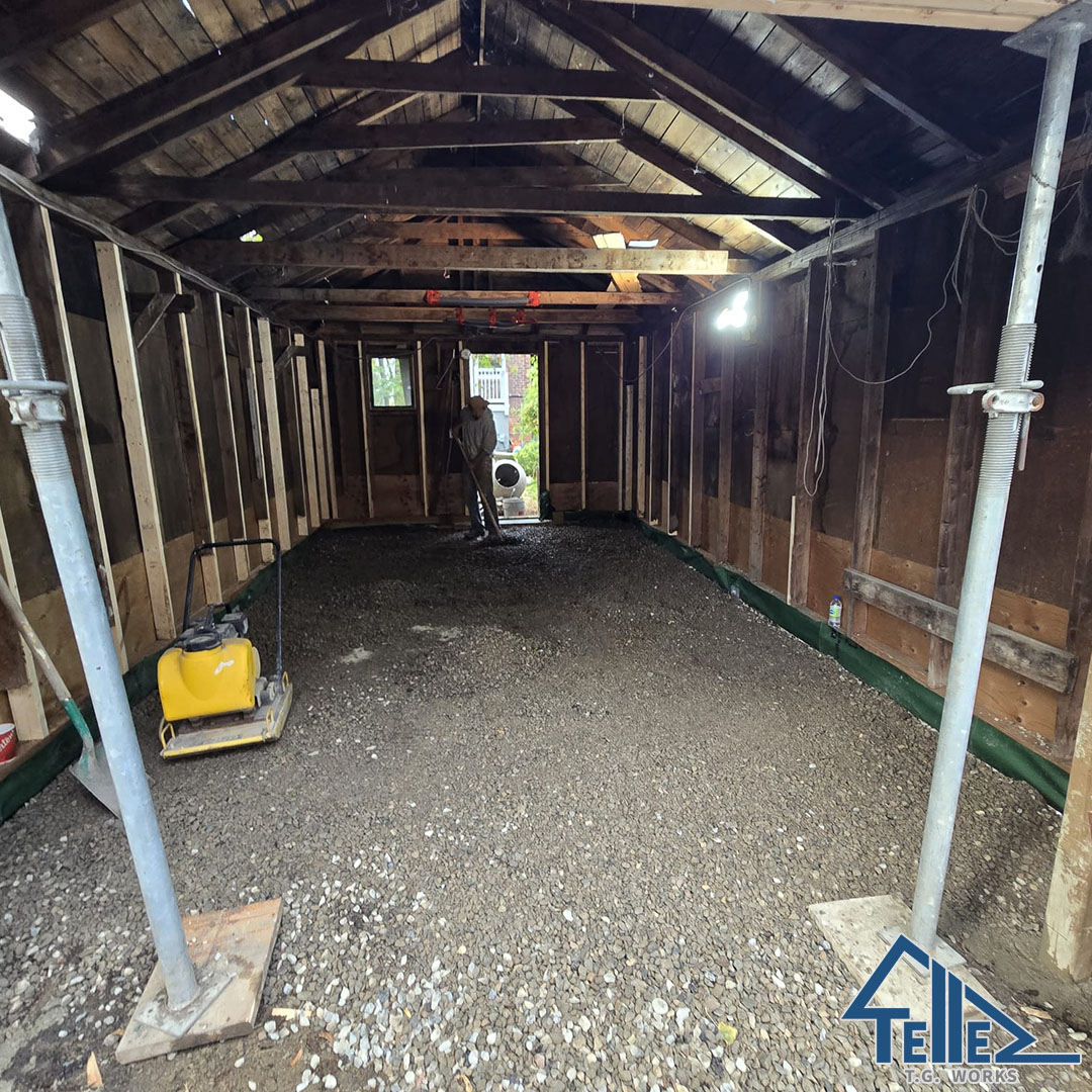 Steel structural framing for renovation project in the GTA